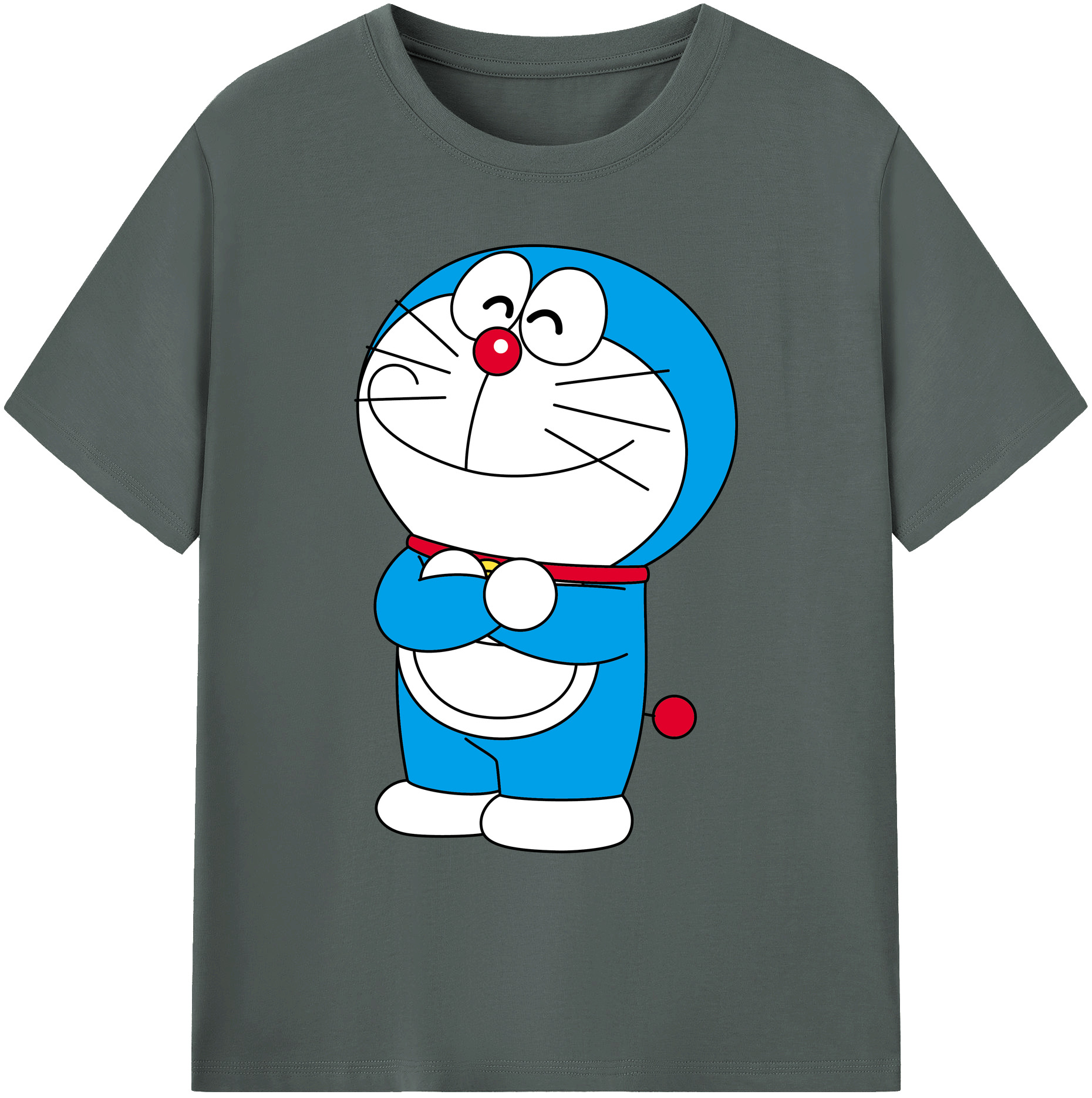 （画像用） ドラえもん Doraemon 綿100％ メンズ半袖Tシャツ｜肌触りやわらか＆通気性